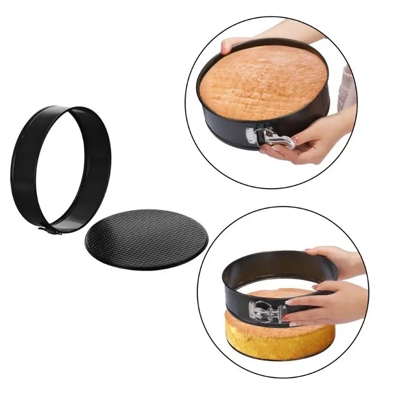 Metal Cake Baking Pan Removable Bottom Springform Cheesecake Pan Heart Round Shape Non-stick Baking Molds Kitchen
Metal Cake Baking Pan Removable Bottom Springform Cheesecake Pan Heart Round Shape Non-stick Baking Molds Kitchen