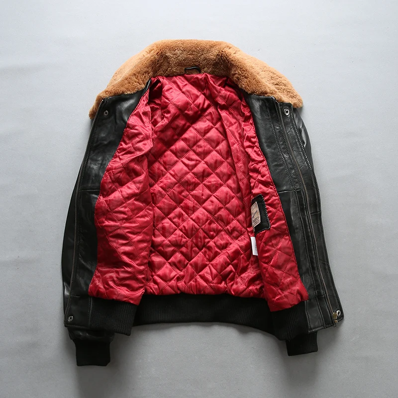 fly air force flight fur collar genuine leather woman winter sheepskin coat pilot bomber jacket
fly air force flight fur collar genuine leather woman winter sheepskin coat pilot bomber jacket