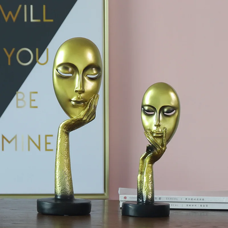 Creative Light Luxury Resin Crafts TV Cabinet Living Room Home Decorations Abstract Golden Thinker Ornaments
Creative Light Luxury Resin Crafts TV Cabinet Living Room Home Decorations Abstract Golden Thinker Ornaments