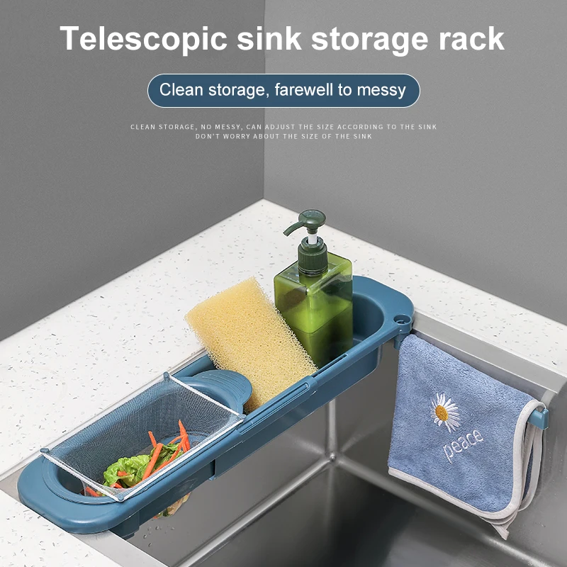 1Pcs Telescopic Sink Shelf Kitchen Sinks Organizer Soap Sponge Holder Sink Drain Rack Storage Basket Kitchen Gadgets Accessories
1Pcs Telescopic Sink Shelf Kitchen Sinks Organizer Soap Sponge Holder Sink Drain Rack Storage Basket Kitchen Gadgets Accessories