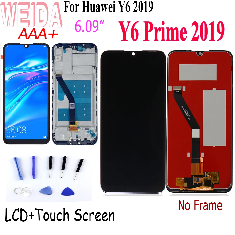ЖК-дисплей и дигитайзер сенсорного экрана Weida, для Huawei Y6 Prime 2019, с диагональю 6,09 дюйма, для Huawei Y6 Pro 2019, Y6, 2019
ЖК-дисплей и дигитайзер сенсорного экрана Weida, для Huawei Y6 Prime 2019, с диагональю 6,09 дюйма, для Huawei Y6 Pro 2019, Y6, 2019