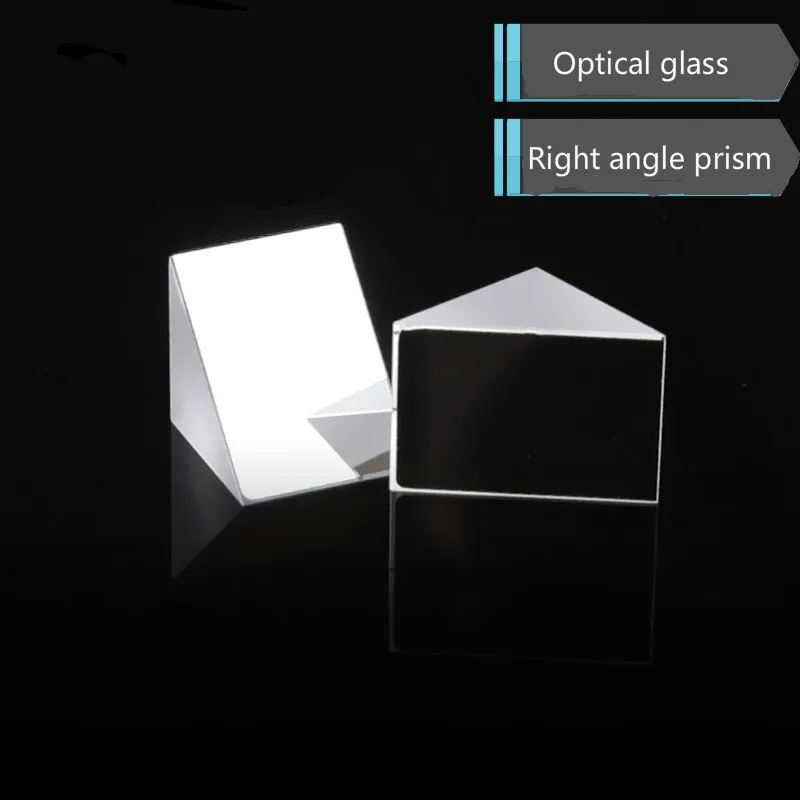 Optical Triangular Prism 20mm Right Angle Internal Reflection Prisms Mirror Reflective Surface Coated with Aluminum and Black
Optical Triangular Prism 20mm Right Angle Internal Reflection Prisms Mirror Reflective Surface Coated with Aluminum and Black