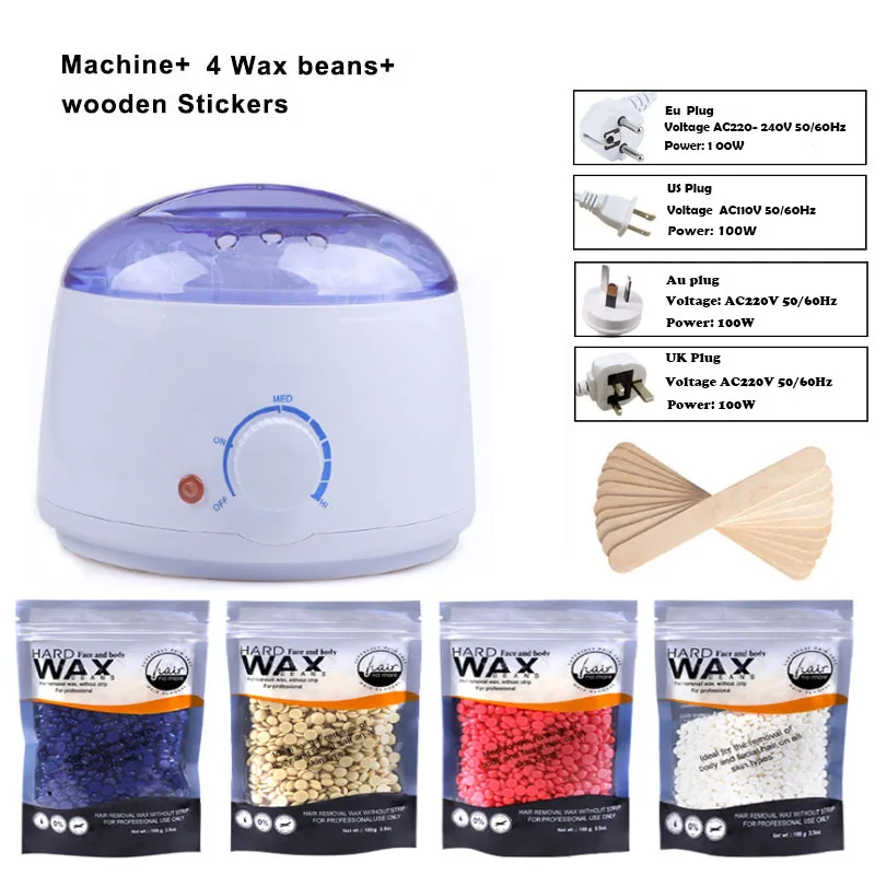 Wax For Depilation Hair Removal Wax Beans Wood Stickers Wax Melter Machine Waxing Heater Kit Wax Strips
Wax For Depilation Hair Removal Wax Beans Wood Stickers Wax Melter Machine Waxing Heater Kit Wax Strips