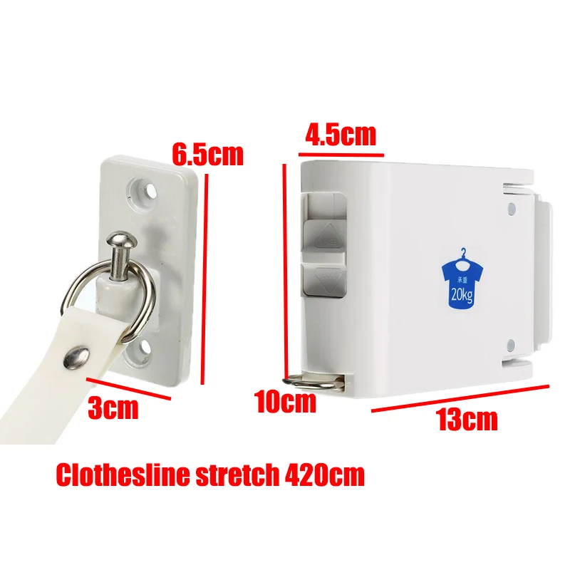 Retractable Indoor Clothesline with Hanger Hole Balcony Clothes Line Drying Rack No Drilling Required Hanging Rack Drying
Retractable Indoor Clothesline with Hanger Hole Balcony Clothes Line Drying Rack No Drilling Required Hanging Rack Drying