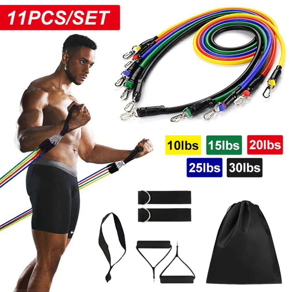 11Pcs/Set Latex Resistance Bands Training Exercise Yoga Tubes Pull Rope Rubber Expander Elastic Bands Fitness Equipment
11Pcs/Set Latex Resistance Bands Training Exercise Yoga Tubes Pull Rope Rubber Expander Elastic Bands Fitness Equipment