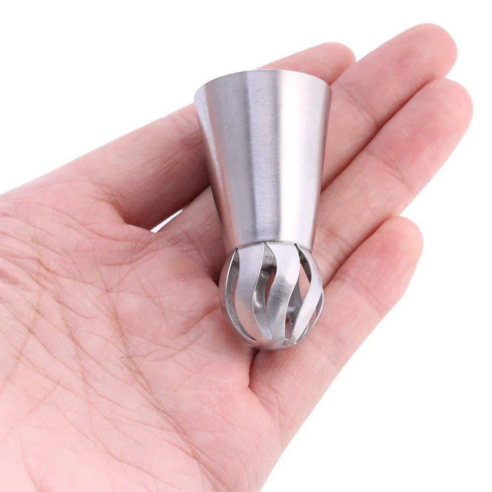 3PCS Stainless Steel Russian Ball Torch Nozzles Icing Piping Nozzles Tips Pastry Cake Fondant Cupcake Buttercream Baking Tools
3PCS Stainless Steel Russian Ball Torch Nozzles Icing Piping Nozzles Tips Pastry Cake Fondant Cupcake Buttercream Baking Tools