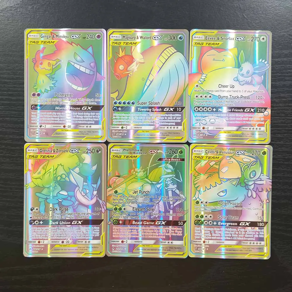 Фото 120 флэш карт GX Collections Shining Card настольная игра Детские игрушки рождественские