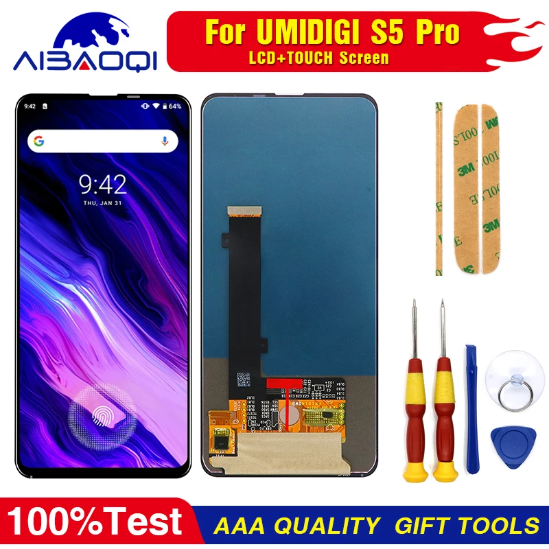 100% New Original 6.39 inch Touch Screen+2340x1080 LCD Display Assembly Replacement For UMI umidigi S5 Pro Android 10.0 Phone 
100% New Original 6.39 inch Touch Screen+2340x1080 LCD Display Assembly Replacement For UMI umidigi S5 Pro Android 10.0 Phone