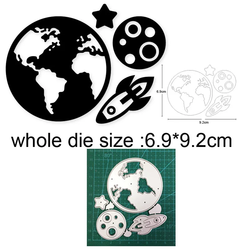 metal cutting dies cut die mold Moon Earth Star Rocket decoration Scrapbook paper craft knife mould blade punch stencils dies
metal cutting dies cut die mold Moon Earth Star Rocket decoration Scrapbook paper craft knife mould blade punch stencils dies