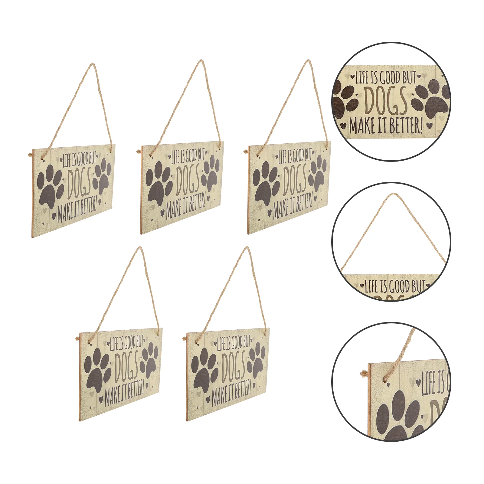 5pcs Home Door Dog Warning Decoration Hanging Adornment Beware of Dog Doorplates
5pcs Home Door Dog Warning Decoration Hanging Adornment Beware of Dog Doorplates