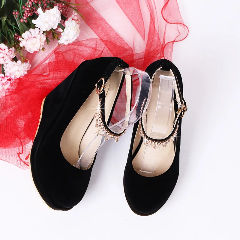 2020 Women Ultra High Heels Shoes Woman Platform Slanted Heel Buckle Man-made Diamond tassel Red Wedding Shoes Wedge Pumps
2020 Women Ultra High Heels Shoes Woman Platform Slanted Heel Buckle Man-made Diamond tassel Red Wedding Shoes Wedge Pumps