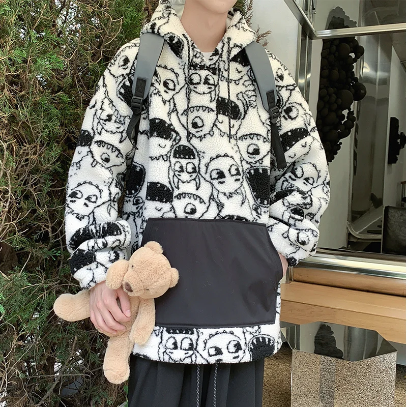 Autumn Winter Fleece Jacket Men Lazy BF Style Warm Casual Coat Korean Oversize Padded Jackets Fashion Streetwear Men Clothing
Autumn Winter Fleece Jacket Men Lazy BF Style Warm Casual Coat Korean Oversize Padded Jackets Fashion Streetwear Men Clothing
