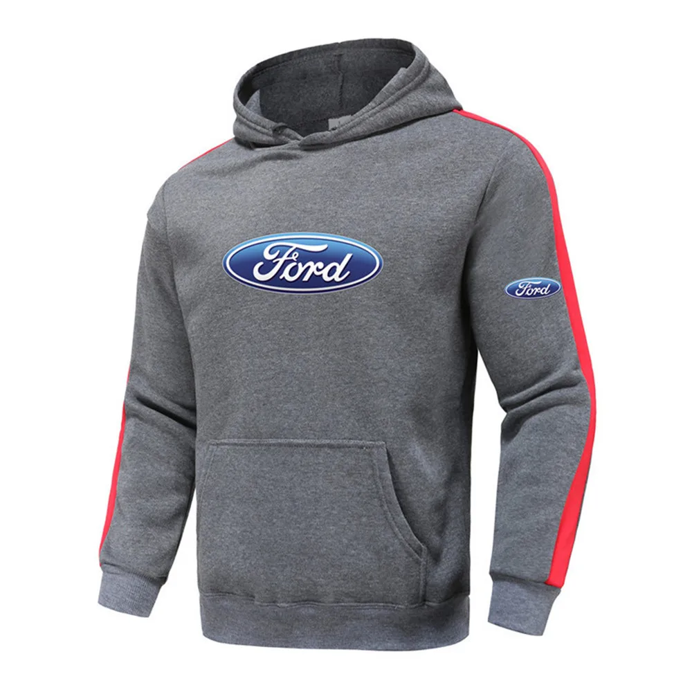 Men's spring and autumn new Ford print patch strip fashion casual sports hip-hop hoodie pocket pullover sweater D14 
Men's spring and autumn new Ford print patch strip fashion casual sports hip-hop hoodie pocket pullover sweater D14
