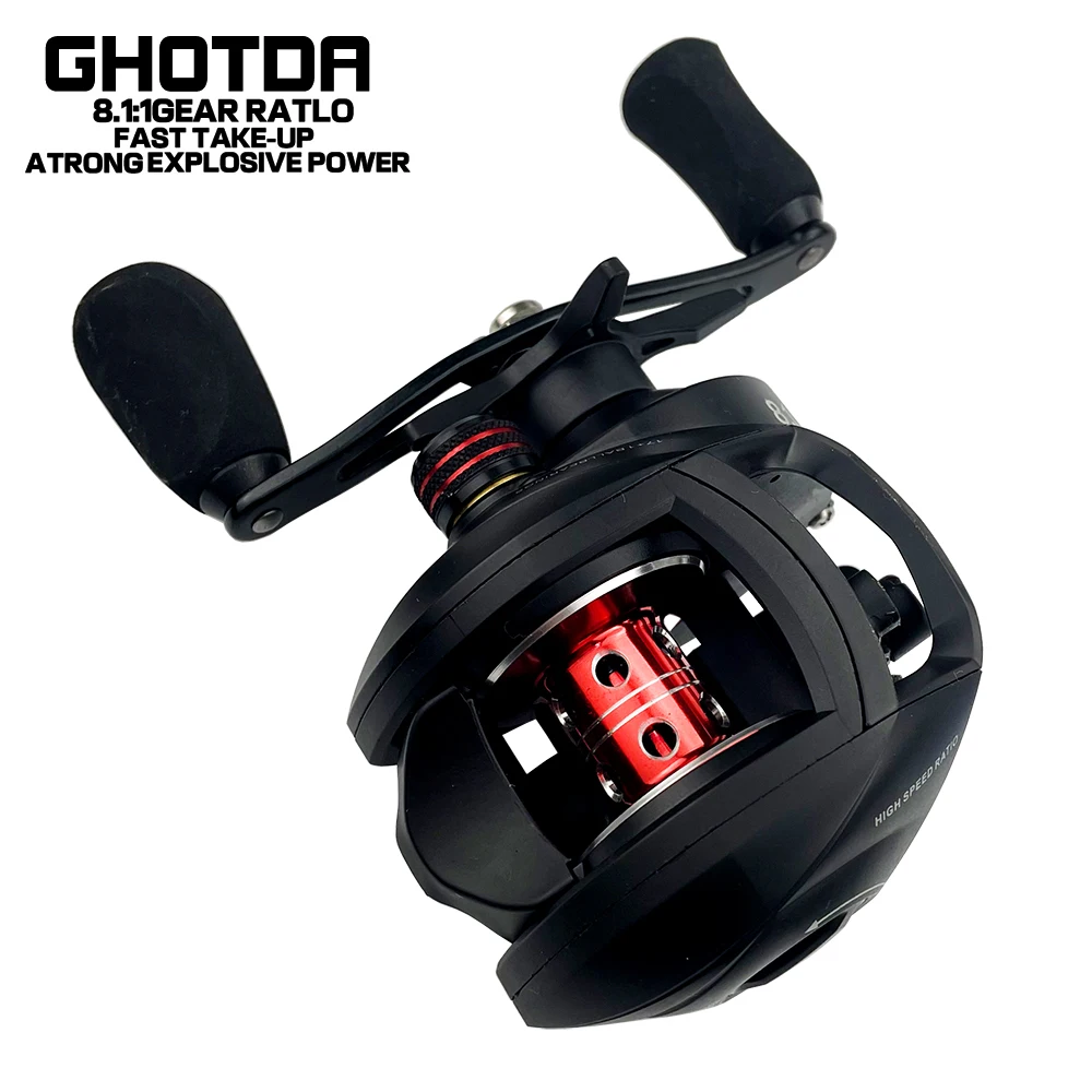 Baitcasting Fishing Reel Left Right Hand Metal Spool Casting Fishing Baitcasting Reel 8.1:1 17+1BB
Baitcasting Fishing Reel Left Right Hand Metal Spool Casting Fishing Baitcasting Reel 8.1:1 17+1BB