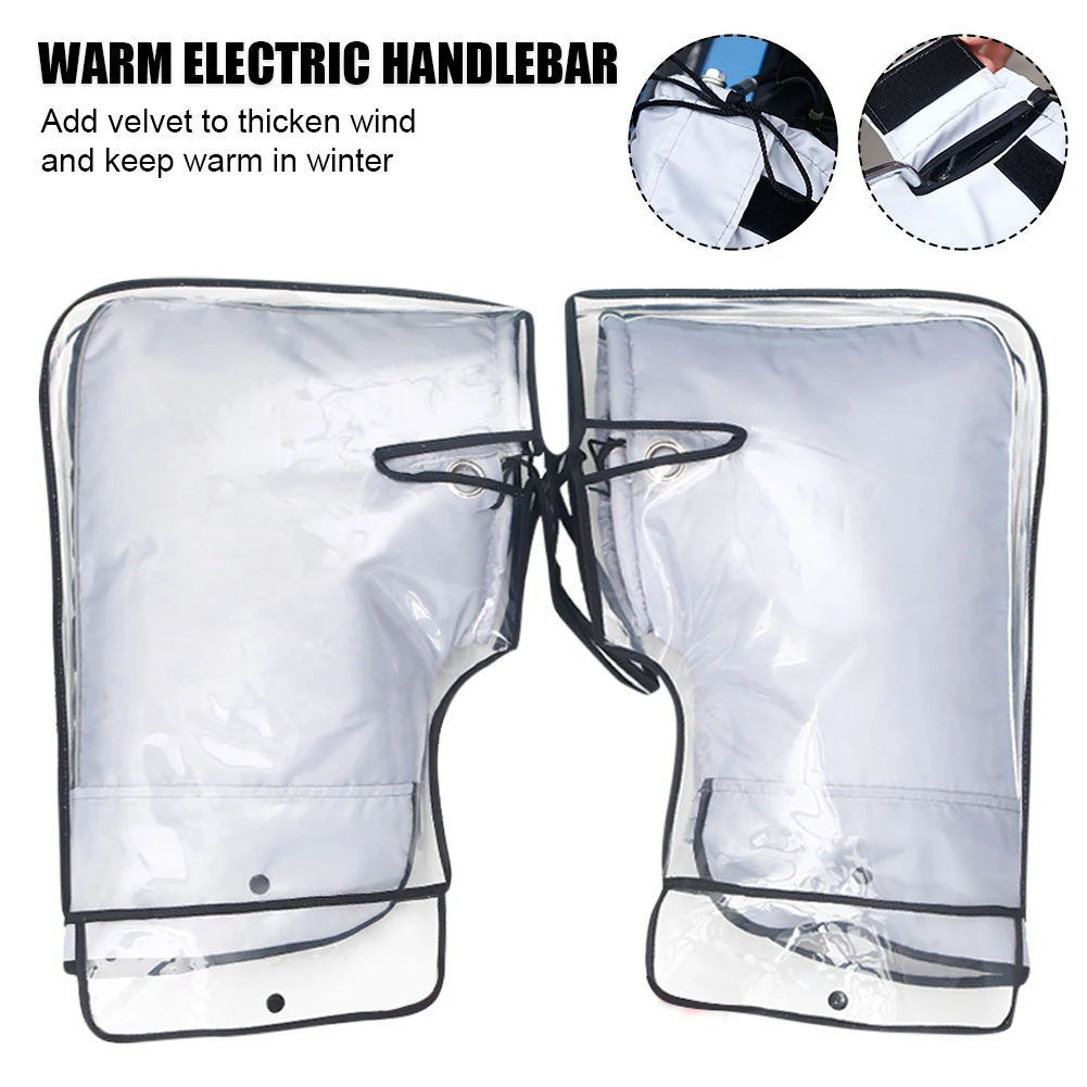 Winter Warm Handlebar Universal Motorcycle Hand Grip Cover Mittens with Waterproof Clear Cover Motorbike Scooter Hand Warmer
Winter Warm Handlebar Universal Motorcycle Hand Grip Cover Mittens with Waterproof Clear Cover Motorbike Scooter Hand Warmer
