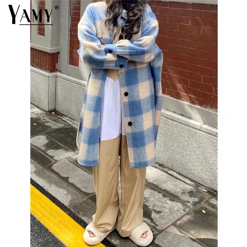 Korean fashion trench coat women fall jacket blue plaid tweed jackets streetwear designer windbreaker vintage long coats fall
Korean fashion trench coat women fall jacket blue plaid tweed jackets streetwear designer windbreaker vintage long coats fall