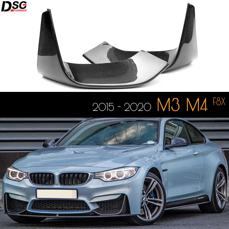 Сплиттеры переднего бампера из углеродного волокна для BMW M4 F82 F83 M3 F80 2015
