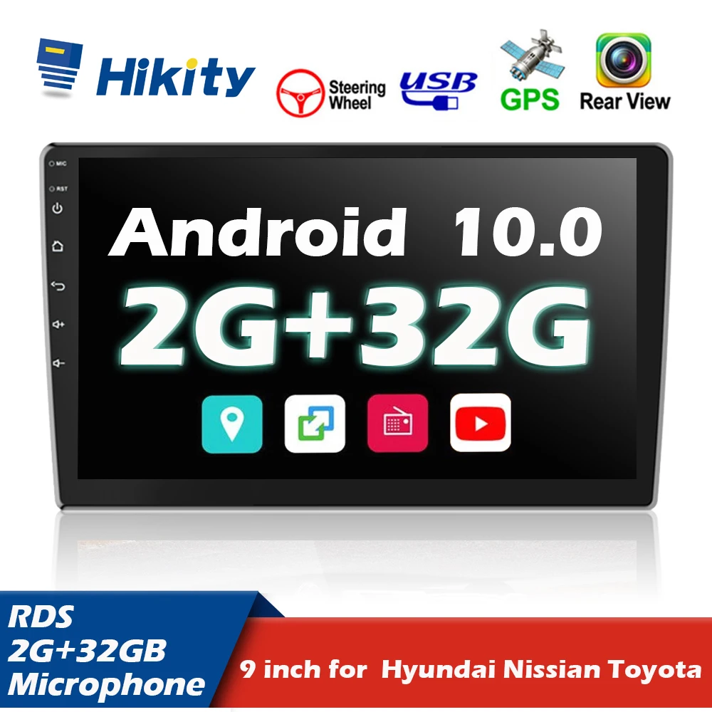 Автомагнитола Hikity, мультимедийный видеоплеер на Android 10, 2 Гб ОЗУ, 32 Гб ПЗУ, 9 дюймов, для VW, Nissan, Hyundai, Kia, Toyota, LADA, типоразмер 2 Din 
Автомагнитола Hikity, мультимедийный видеоплеер на Android 10, 2 Гб ОЗУ, 32 Гб ПЗУ, 9 дюймов, для VW, Nissan, Hyundai, Kia, Toyota, LADA, типоразмер 2 Din