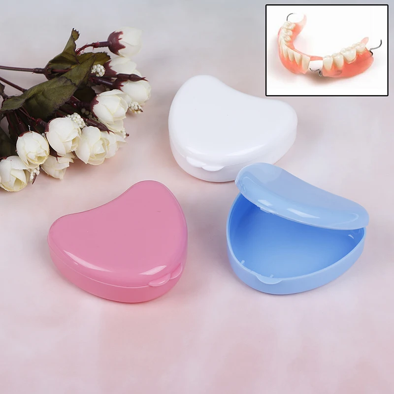

1 шт. стоматологический ортодонтический фиксатор чехол для зубных протезов защита для рта в форме сердца коробка для хранения искусственны...