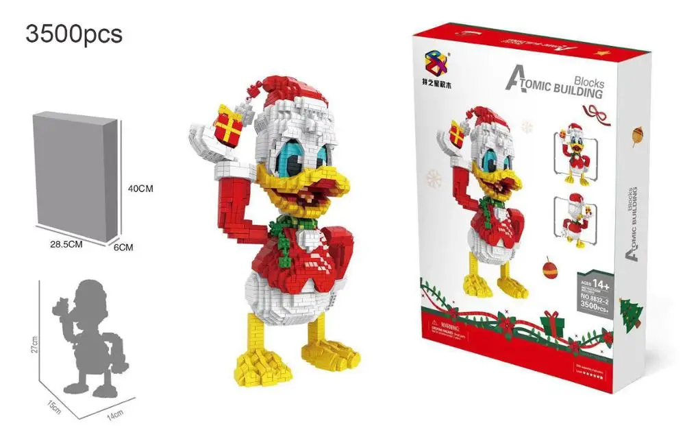 Donalded Duck Mini Building Block Christmas Gift Red Mickeyed Disneying Mouse Castle Anime Diamond Micro Brick Toys
Donalded Duck Mini Building Block Christmas Gift Red Mickeyed Disneying Mouse Castle Anime Diamond Micro Brick Toys