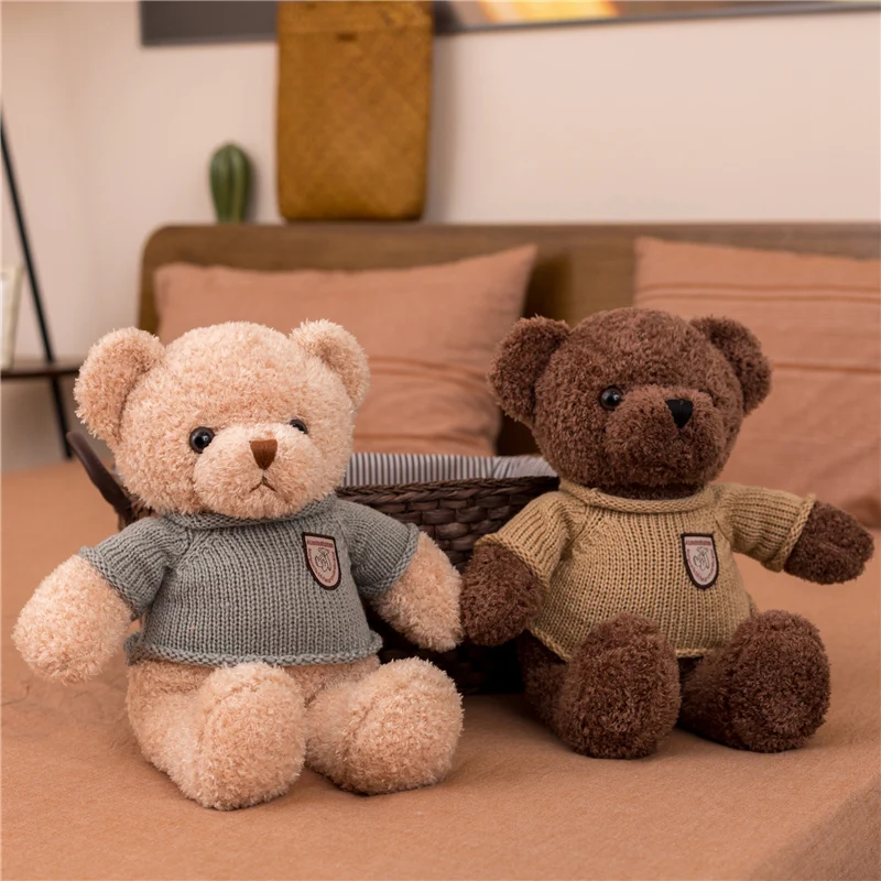 35/50/60/90cm high quality cute cartoon sweater bear pillow plush animal toy doll is a birthday gift for boy and girl friends
35/50/60/90cm high quality cute cartoon sweater bear pillow plush animal toy doll is a birthday gift for boy and girl friends