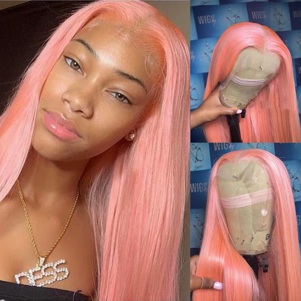 Shumeida Pink Color 13*4 Lace Front Human Wigs Brazilian Remy Hair Wig Long Straight With Baby Hair For Black Women Preplucked
Shumeida Pink Color 13*4 Lace Front Human Wigs Brazilian Remy Hair Wig Long Straight With Baby Hair For Black Women Preplucked