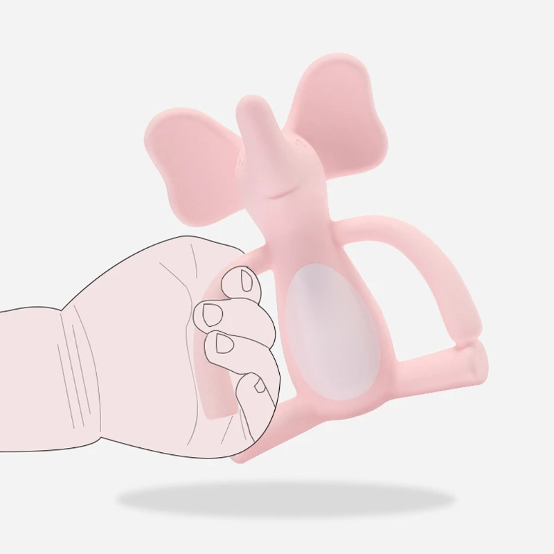 Baby Silicone Teether Cartoon Elephant Teething Toy Infant Comfort Toys Gift 
Baby Silicone Teether Cartoon Elephant Teething Toy Infant Comfort Toys Gift