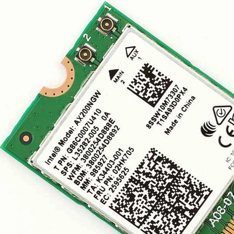 Двухдиапазонный 2 4 Гбит/с Wi-Fi 6 AX200NGW 802.11Ax/Ac MU-MIMO 2X2 AX200 NGFF M.2 Bluetooth 5 0 сети Wlan Card