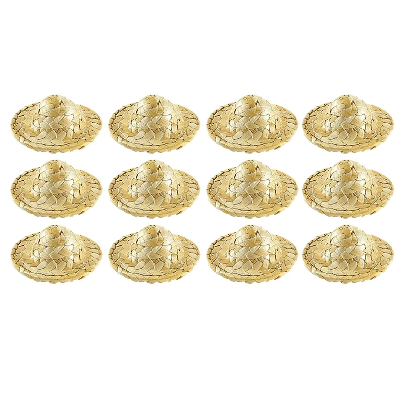 12Pcs Miniature Straw Hat Hand Knitting Straw Hat Natural Mini Hat Straw Hat For Dollhouse DIY Decoration Accessories
12Pcs Miniature Straw Hat Hand Knitting Straw Hat Natural Mini Hat Straw Hat For Dollhouse DIY Decoration Accessories