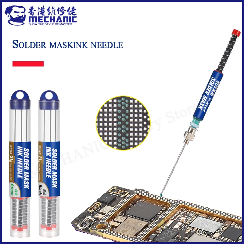 Чернила для УФ светильник отверждения MECHANIC, зеленая, черная масляная паяльная паста, игла для пайки для BGA PCB, ремонт материнской платы 
Чернила для УФ светильник отверждения MECHANIC, зеленая, черная масляная паяльная паста, игла для пайки для BGA PCB, ремонт материнской платы