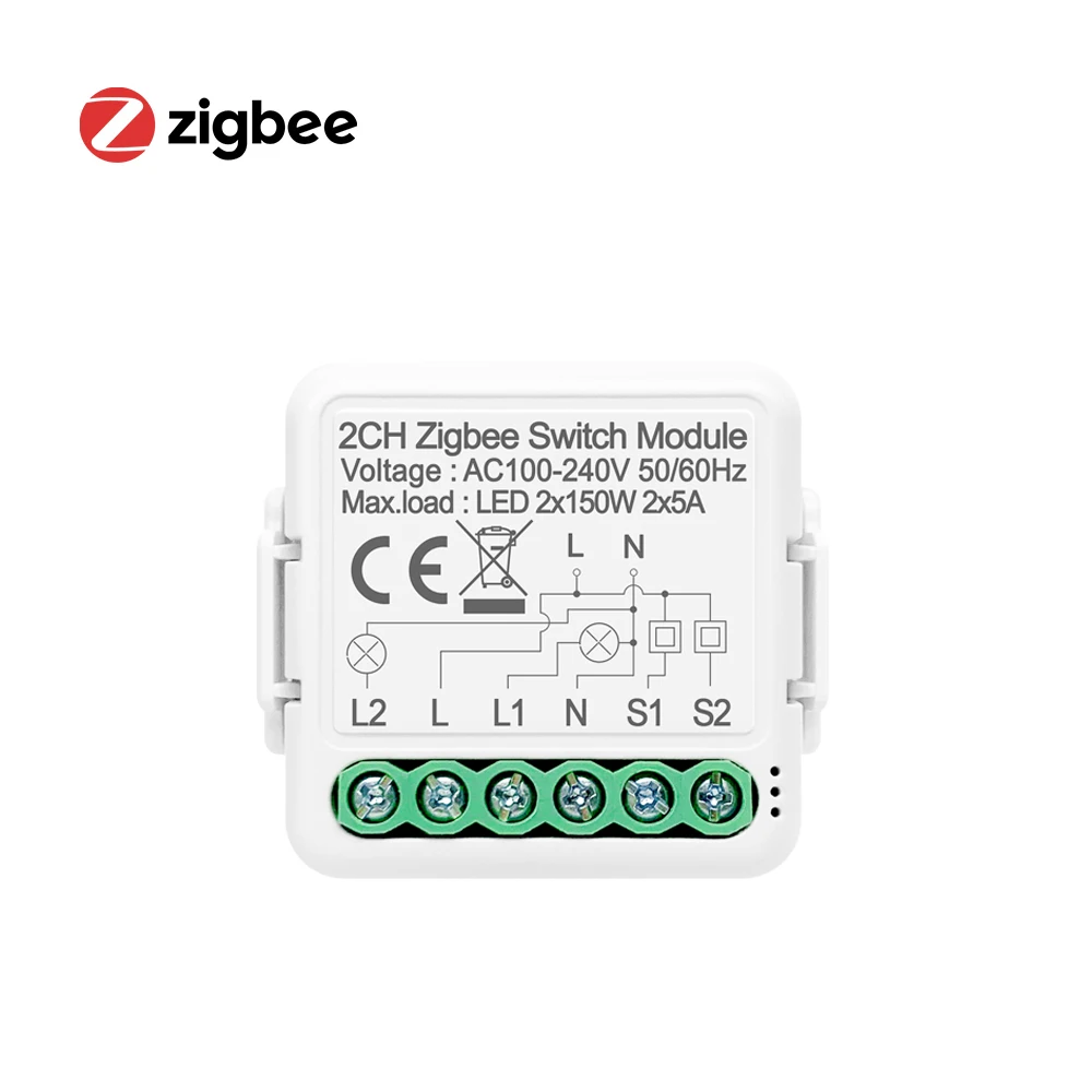 Tuya Zigbee Smart Light Switch Module 1/2/3 Gang with 2 Way Control,Smart Home Auto Breaker Work with Alexa Google Home APP
Tuya Zigbee Smart Light Switch Module 1/2/3 Gang with 2 Way Control,Smart Home Auto Breaker Work with Alexa Google Home APP