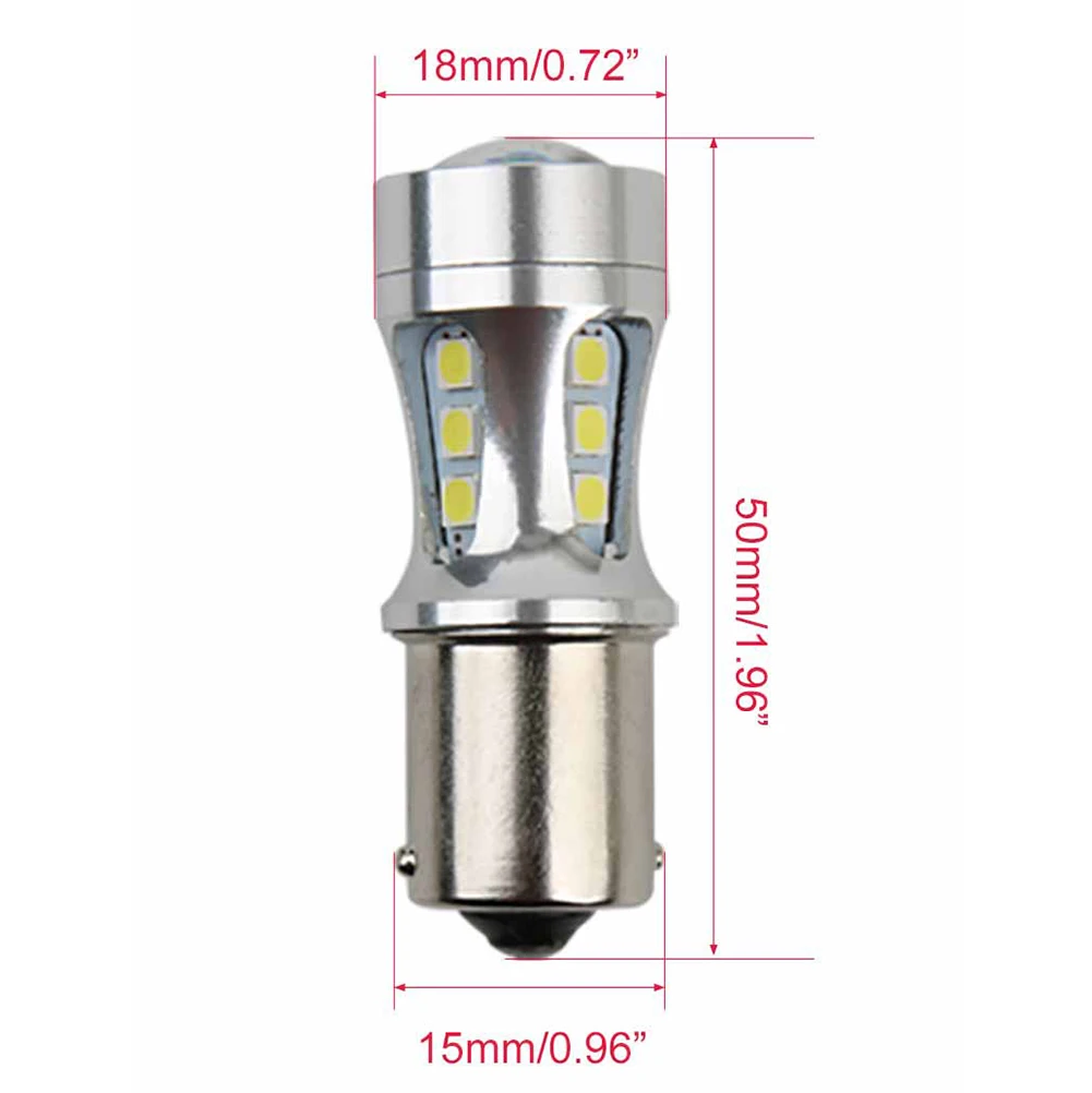 2Pcs Reverse 1157 P21W LED Bulb Aluminum Alloy Car Turn Signal Lights BAY15D LED Car Lights White Lighting Car Accessories
2Pcs Reverse 1157 P21W LED Bulb Aluminum Alloy Car Turn Signal Lights BAY15D LED Car Lights White Lighting Car Accessories