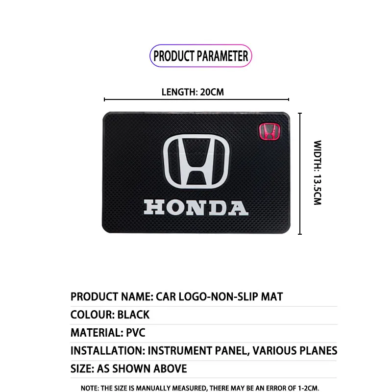 Car anti-slip mat for car Silicone Car high-viscosity perfume seat cushion HONDA-logo anti-slip mat for car
Car anti-slip mat for car Silicone Car high-viscosity perfume seat cushion HONDA-logo anti-slip mat for car