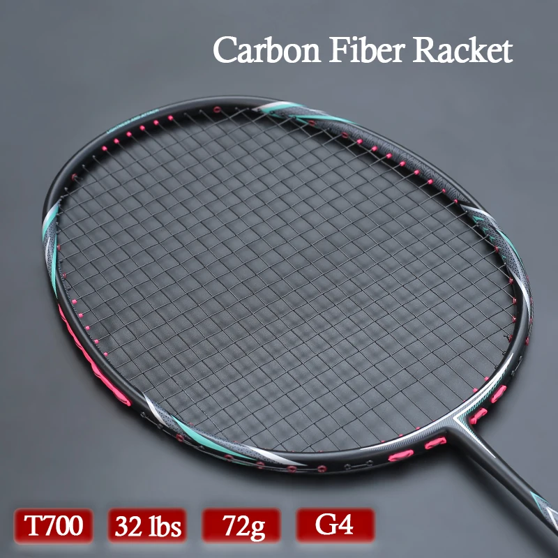 High Quality Full Carbon Fiber Strung Badminton Racketss Super Light 6U 72G High Tension 32LBS G4 Racquet Sports With Bags
High Quality Full Carbon Fiber Strung Badminton Racketss Super Light 6U 72G High Tension 32LBS G4 Racquet Sports With Bags
