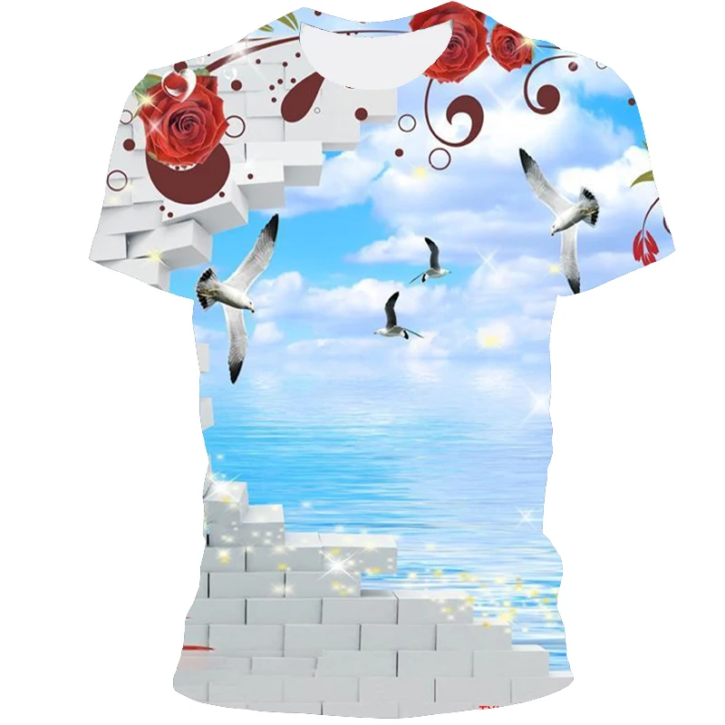 Men's 3D Soaring Eagle Print T-shirt Round Neck Short Sleeve Animal Print Street Wear 2021 Summer Fashion Casual Loose Men's Top
Men's 3D Soaring Eagle Print T-shirt Round Neck Short Sleeve Animal Print Street Wear 2021 Summer Fashion Casual Loose Men's Top