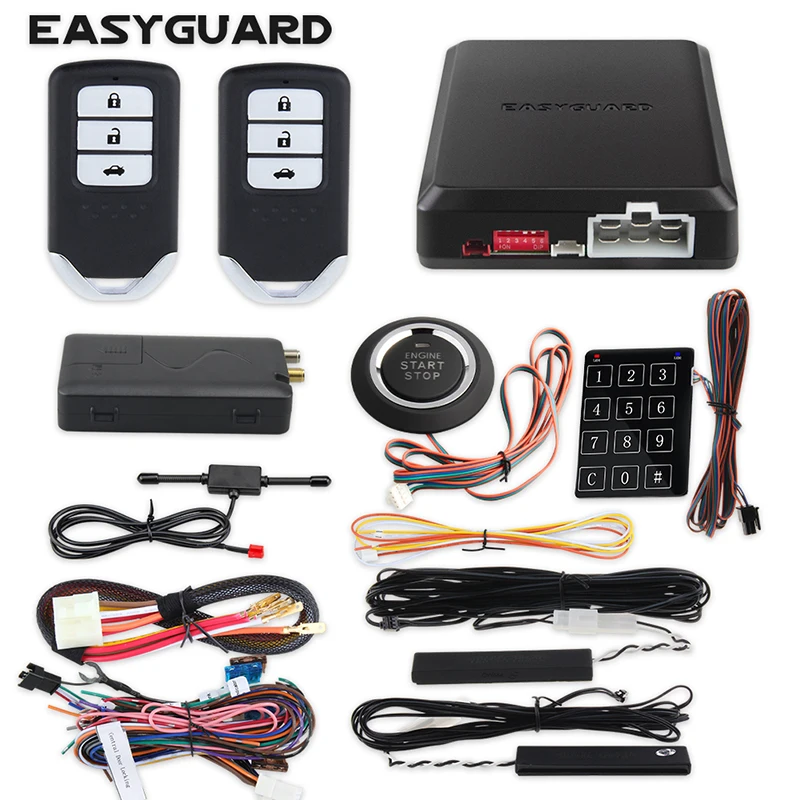 EASYGUARD smartphone app 4G 3G 2G keyless entry system engine start stop remote engine start GPS GSM car security system DC12V
EASYGUARD smartphone app 4G 3G 2G keyless entry system engine start stop remote engine start GPS GSM car security system DC12V