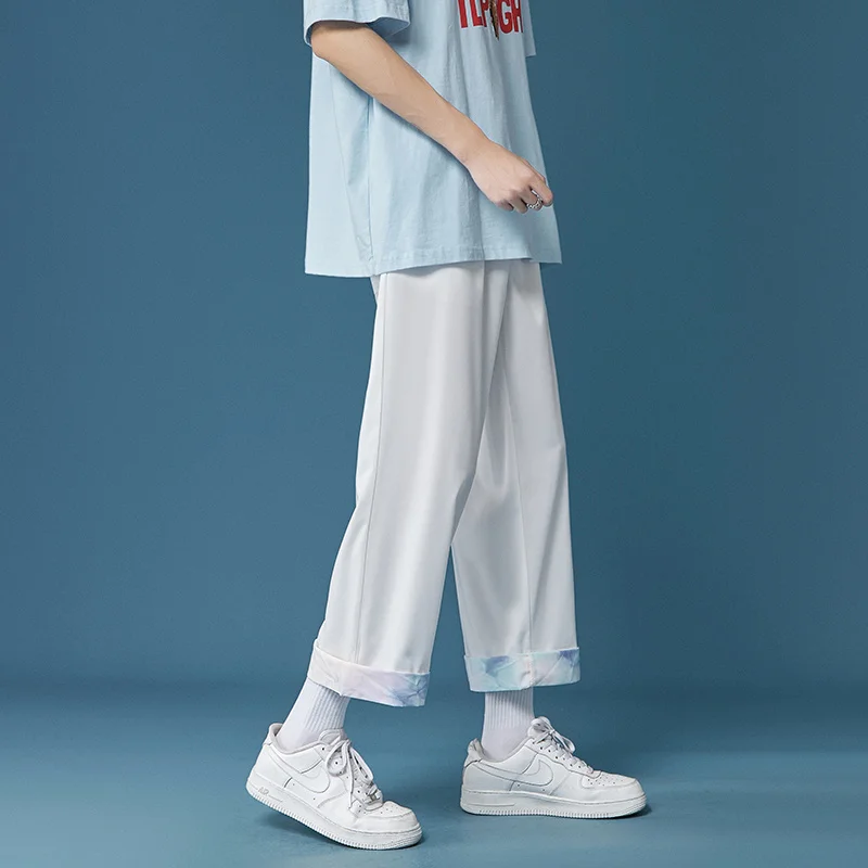 Summer Thin Casual Pants Men's Fashion Multicolor Wide-leg Pants Men Streetwear Breathable Loose Straight Ice Silk Pants Mens
Summer Thin Casual Pants Men's Fashion Multicolor Wide-leg Pants Men Streetwear Breathable Loose Straight Ice Silk Pants Mens
