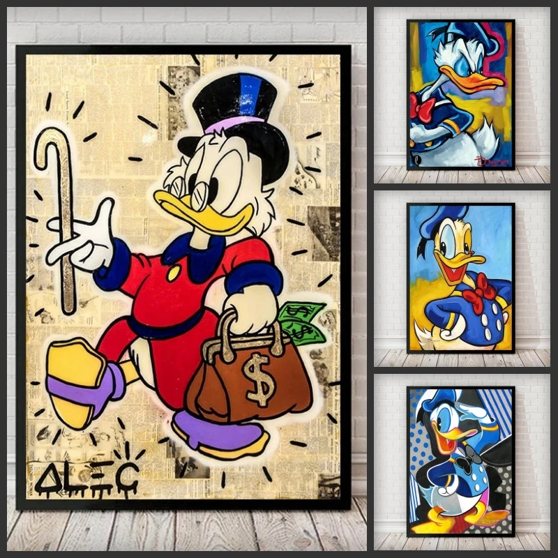 Graffiti Street Art Fun Disney Donald Duck Canvas Painting Posters and Printed Walls Suitable for Living Room Home Decoration
Graffiti Street Art Fun Disney Donald Duck Canvas Painting Posters and Printed Walls Suitable for Living Room Home Decoration