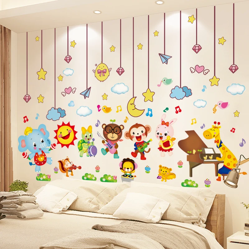 Stars Clouds Hangings Wall Stickers Vinyl DIY Animals Wall Decals for Kids Bedroom Baby Room Children Nursery Home Decoration 
Stars Clouds Hangings Wall Stickers Vinyl DIY Animals Wall Decals for Kids Bedroom Baby Room Children Nursery Home Decoration