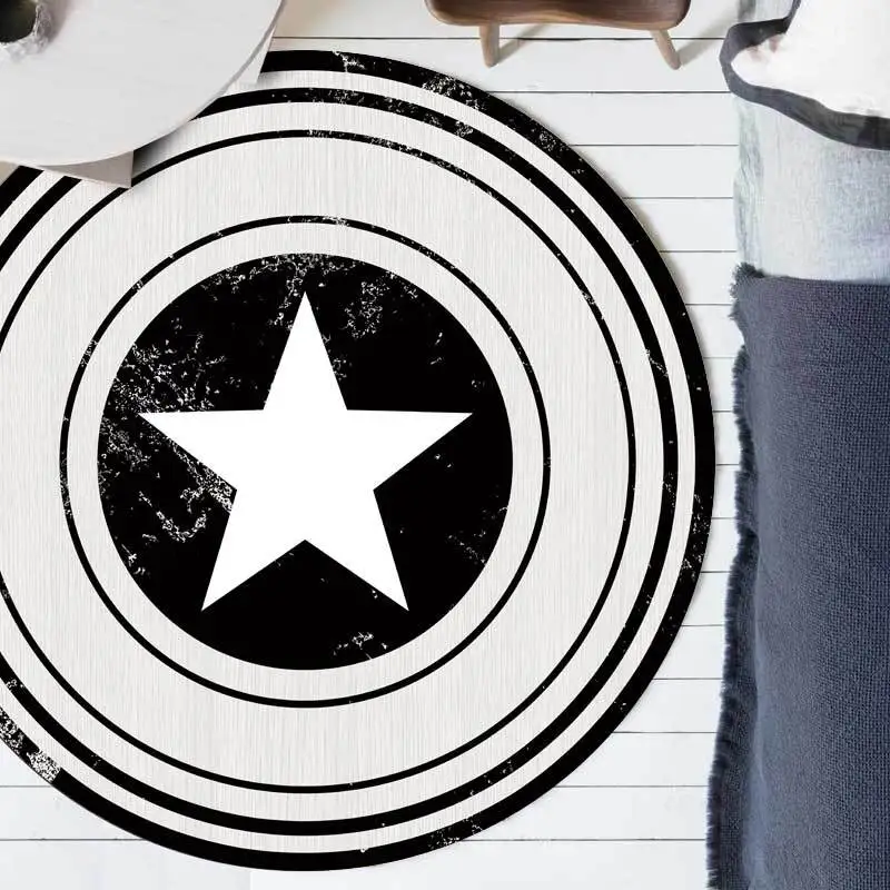 modern shield black and white star living room hanging basket chair round mat carpet
modern shield black and white star living room hanging basket chair round mat carpet