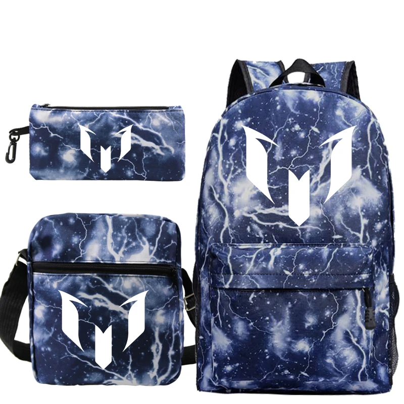 2019 Fashion FootBall Star Messi 3Pcs Set Man Backpack Schoolbags School Bag Boys Girls Teens Christmas Gifts
2019 Fashion FootBall Star Messi 3Pcs Set Man Backpack Schoolbags School Bag Boys Girls Teens Christmas Gifts