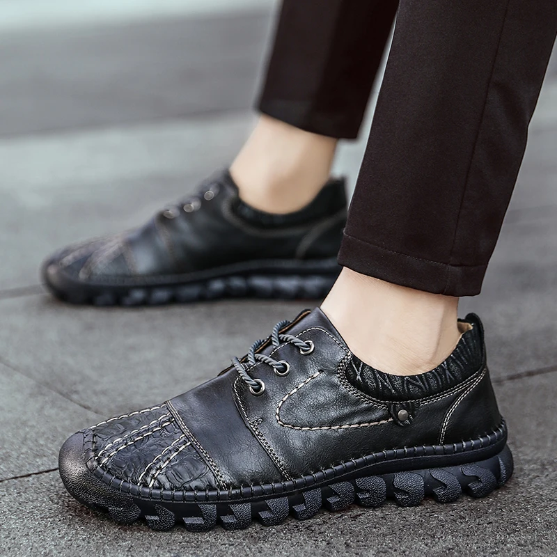 High Quality Spring Autumn Genuine Leather Men Shoes Outdoor Comfortable Casual Shoes Fashion Flats Loafers Moccasins Size 39-48
High Quality Spring Autumn Genuine Leather Men Shoes Outdoor Comfortable Casual Shoes Fashion Flats Loafers Moccasins Size 39-48
