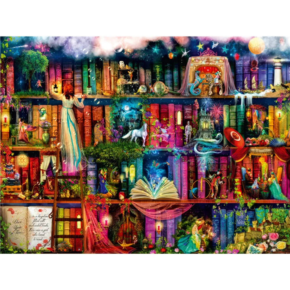 5D DIY Diamond Embroidery Cross Stitch Bookshelf Animal Diamond Painting Full Square Mosaic Portrait Landscape New
5D DIY Diamond Embroidery Cross Stitch Bookshelf Animal Diamond Painting Full Square Mosaic Portrait Landscape New