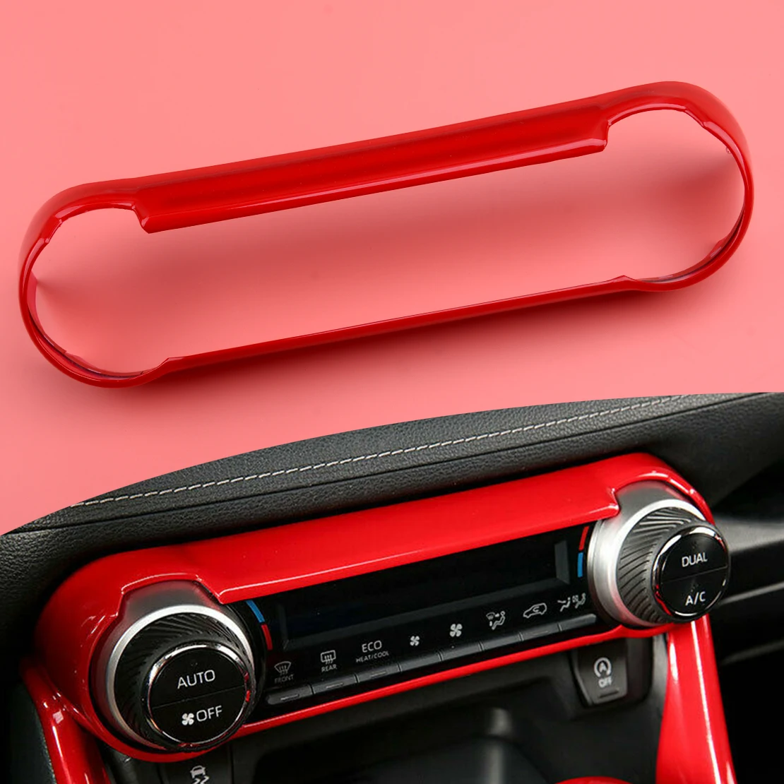 Car Red Central Console AC Knob Switch Panel Trim Cover Frame Fit for Toyota RAV4 2019 2020 2021
Car Red Central Console AC Knob Switch Panel Trim Cover Frame Fit for Toyota RAV4 2019 2020 2021