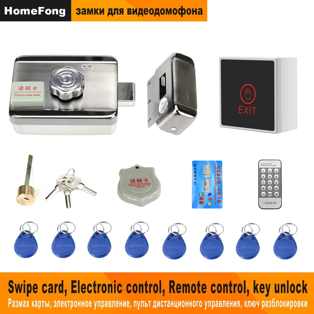 Homefong Electronic Door Lock for Video Intercom Support Video Door Phone Remote Unlock Home Door Access Control Security System
Homefong Electronic Door Lock for Video Intercom Support Video Door Phone Remote Unlock Home Door Access Control Security System
