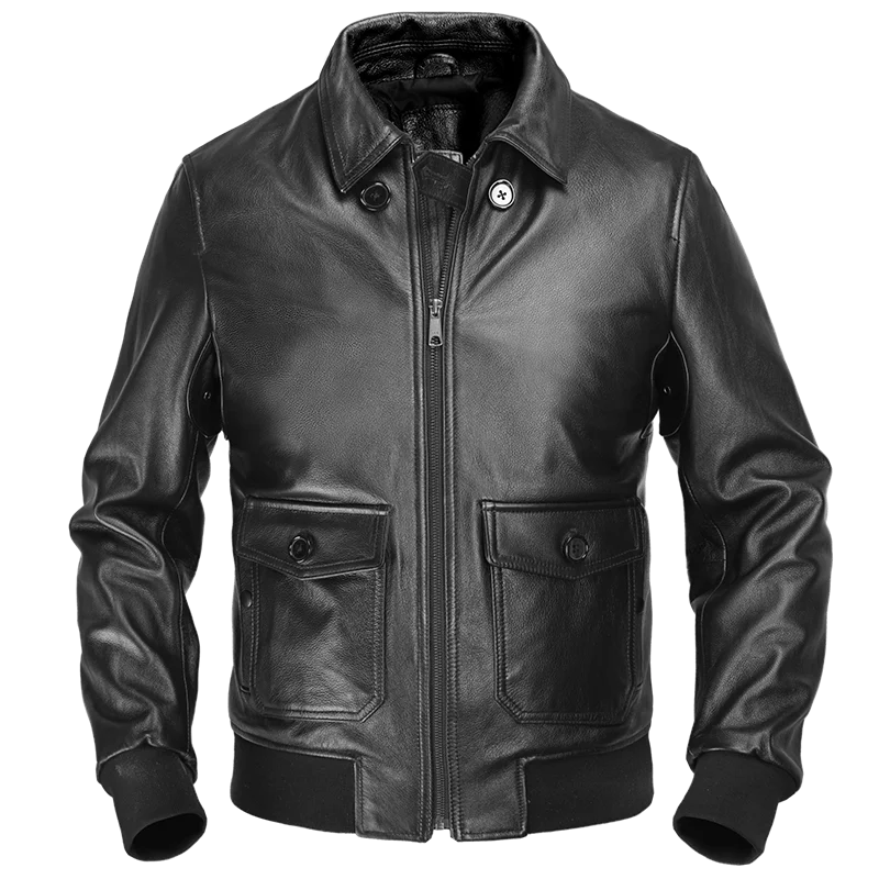 Men's Cowhide Coat Genuine Leather Jacket Slim-Fit Flight Suit Leather Jacket Top Layer Cowhide Fashion Trend Motorcycle Jacket
Men's Cowhide Coat Genuine Leather Jacket Slim-Fit Flight Suit Leather Jacket Top Layer Cowhide Fashion Trend Motorcycle Jacket