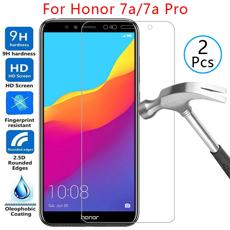 Закаленное стекло для защиты экрана honor 7a pro чехол honer onor hono 7 a a7 7apro защитный