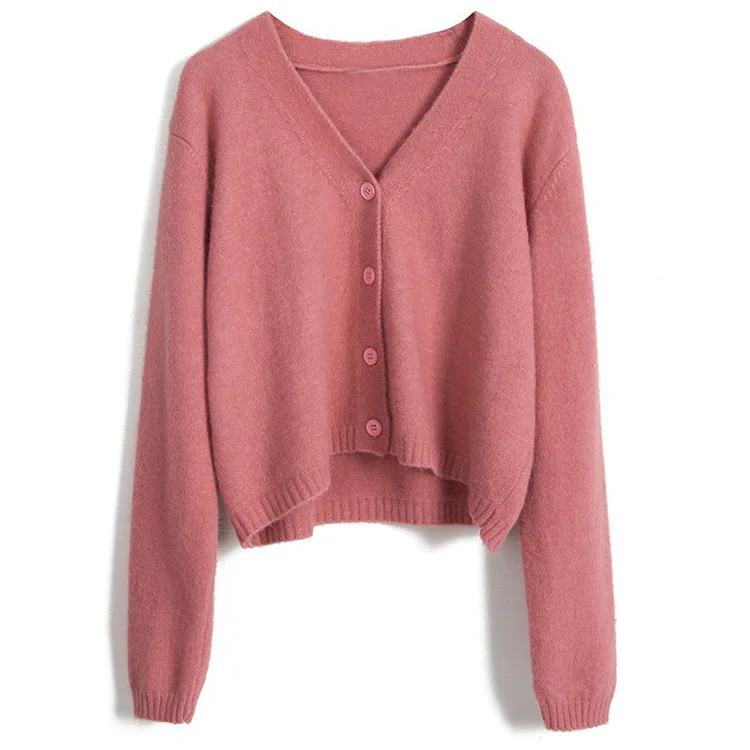Autumn and Winter Women's Cardigan Coat 2021 New Retro Pullover V-neck Short Sweatshirts Tops Pullover Coat Winter Clothes Women
Autumn and Winter Women's Cardigan Coat 2021 New Retro Pullover V-neck Short Sweatshirts Tops Pullover Coat Winter Clothes Women