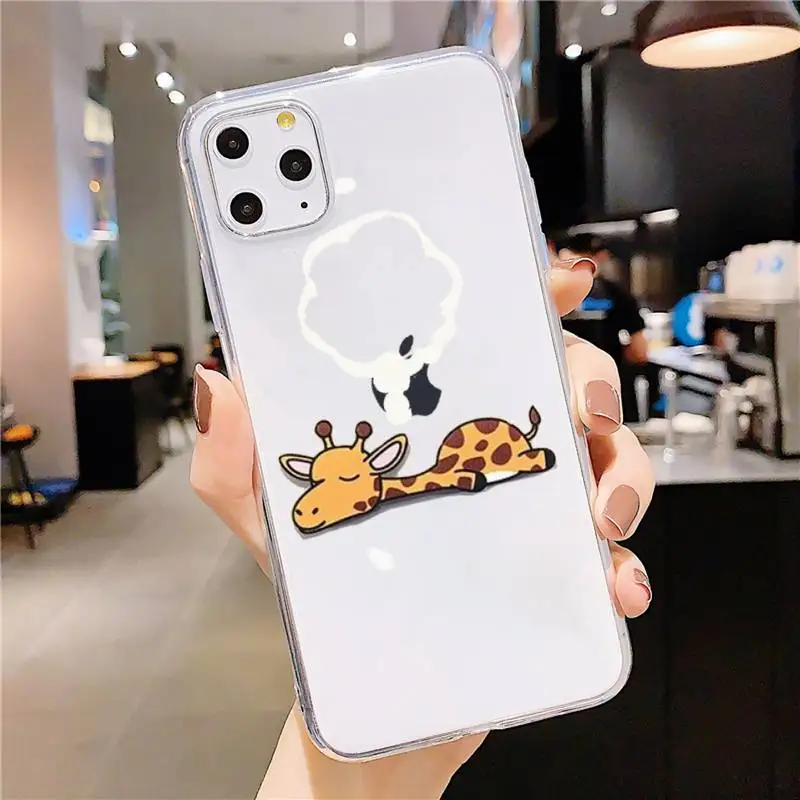 Cute Cartoon Giraffe Phone Case Transparent soft For iphone 5 5s 5c se 6 6s 7 8 11 12 plus mini x xs xr pro max
Cute Cartoon Giraffe Phone Case Transparent soft For iphone 5 5s 5c se 6 6s 7 8 11 12 plus mini x xs xr pro max