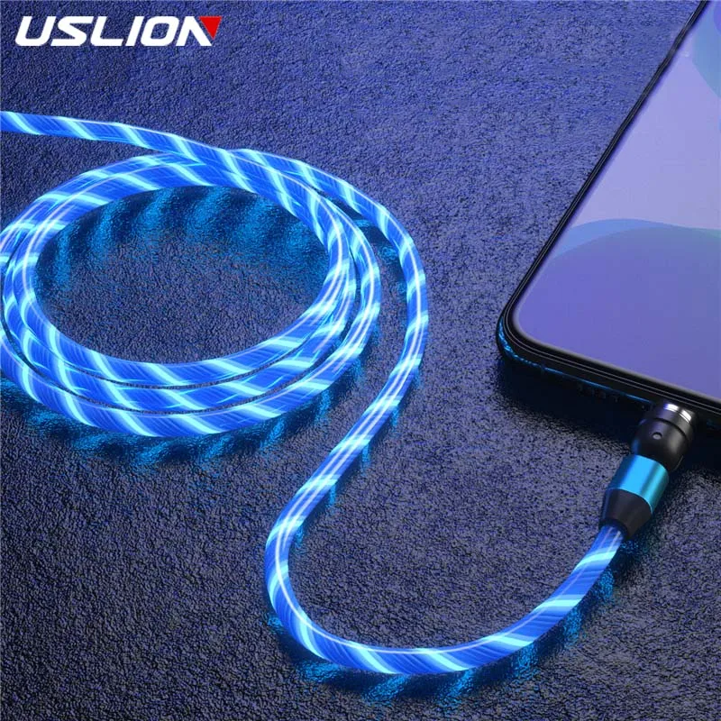 USLION 3 IN 1 LED Flowing Lighting Magnetic Charging USB Cord 540 Degree Roating Mobile Phone Cable For iPhone 11 Huawei Samsung
USLION 3 IN 1 LED Flowing Lighting Magnetic Charging USB Cord 540 Degree Roating Mobile Phone Cable For iPhone 11 Huawei Samsung
